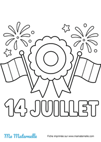 coloriage a imprimer 14 juillet