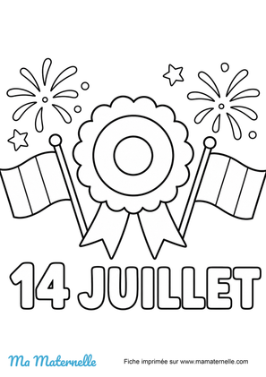 coloriage a imprimer 14 juillet