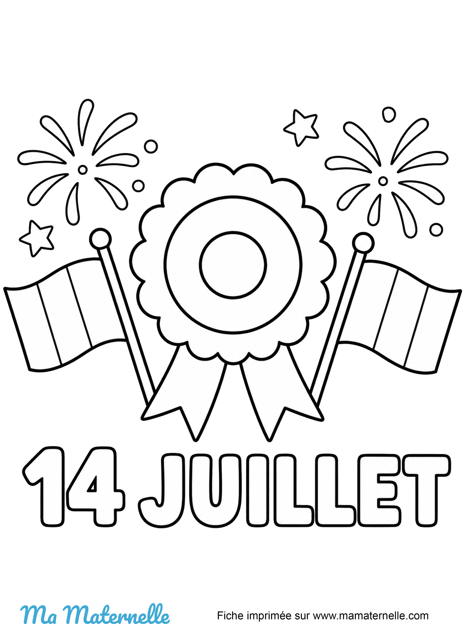 coloriage a imprimer 14 juillet