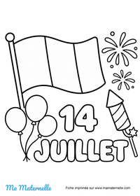 Activités - Coloriage : 14 juillet