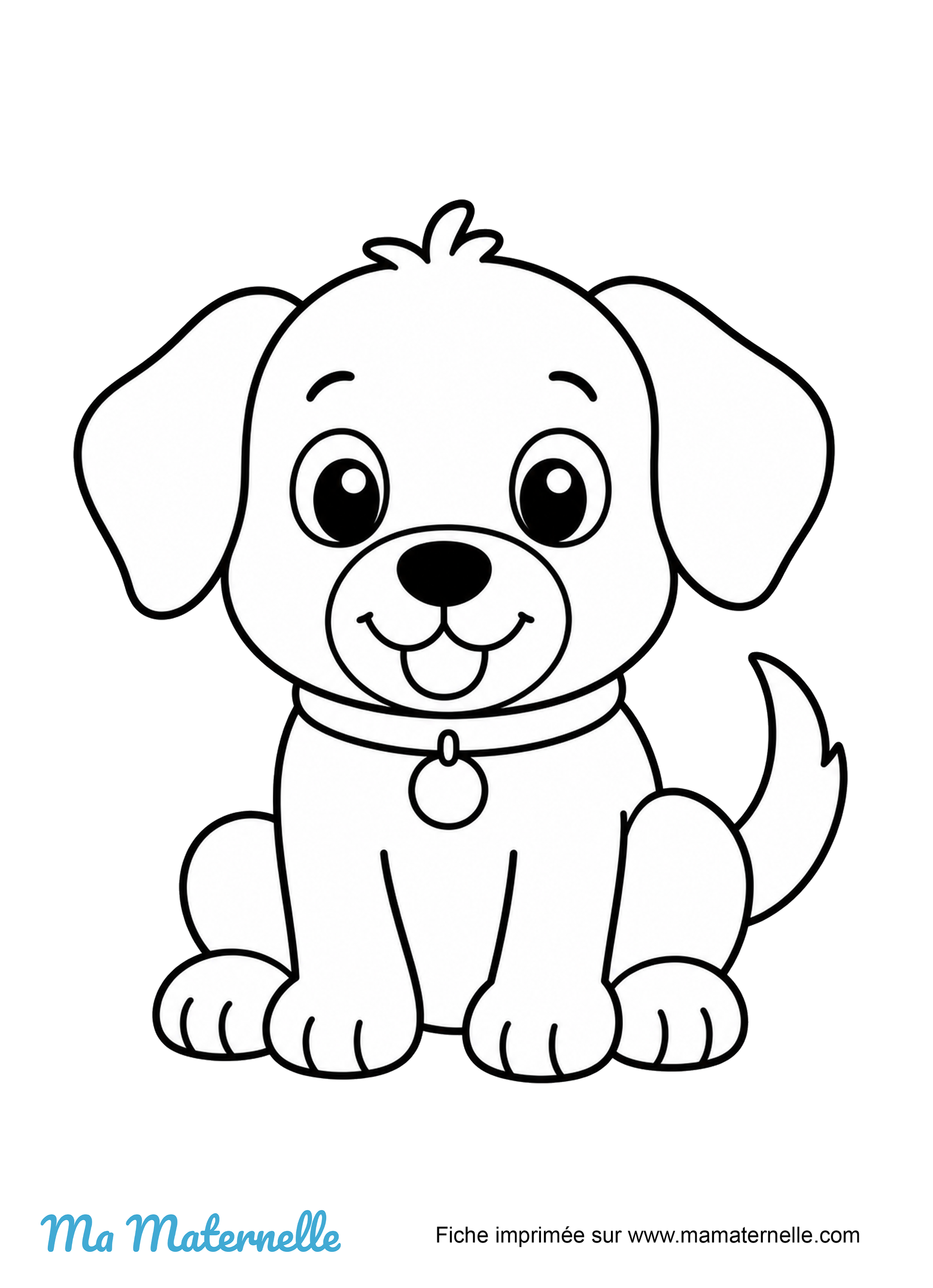 Activités - Coloriage : chien