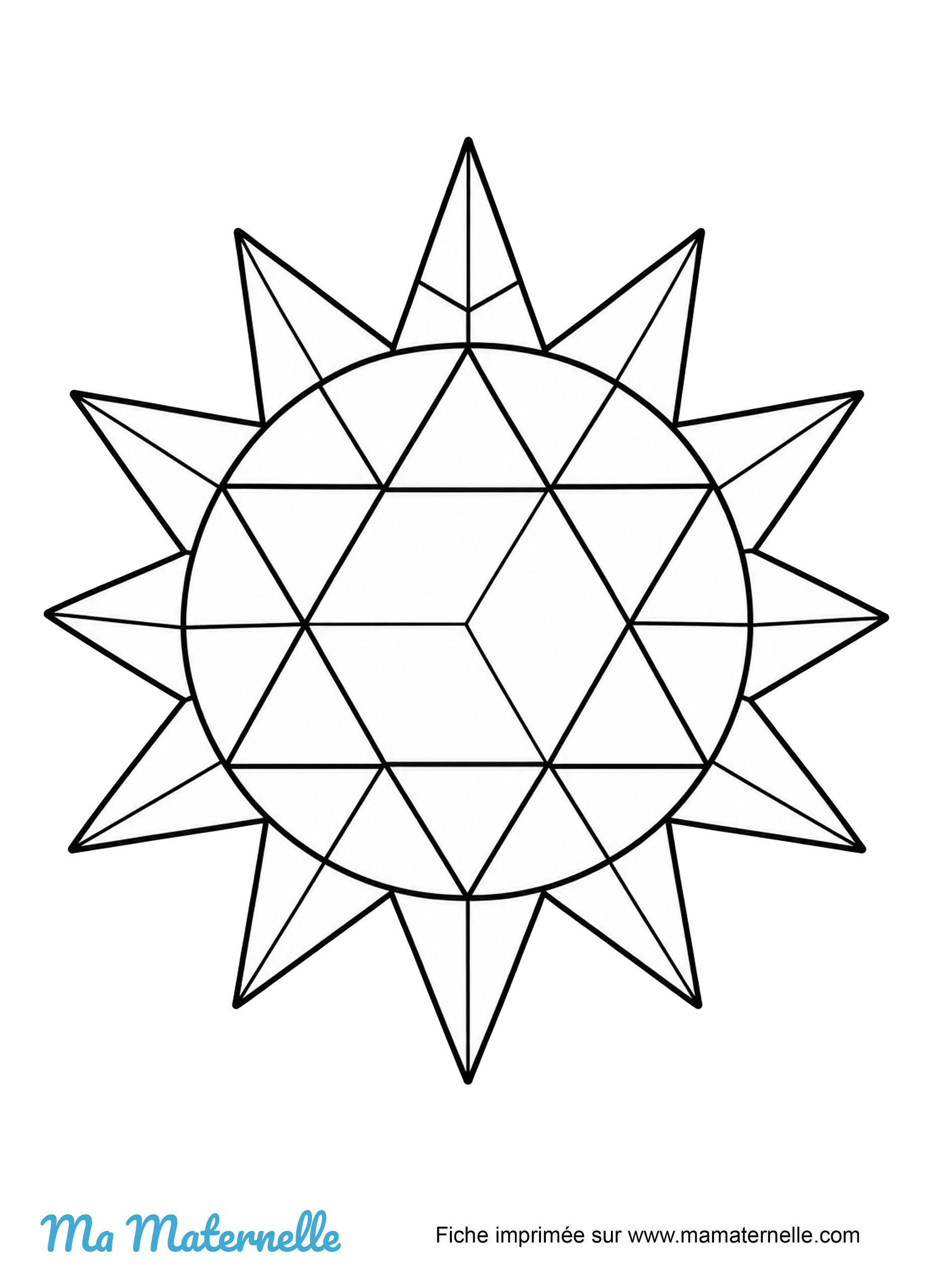 Activités - Coloriage : soleil