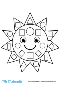 Activités - Coloriage : soleil