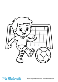 imprimer coloriage foot