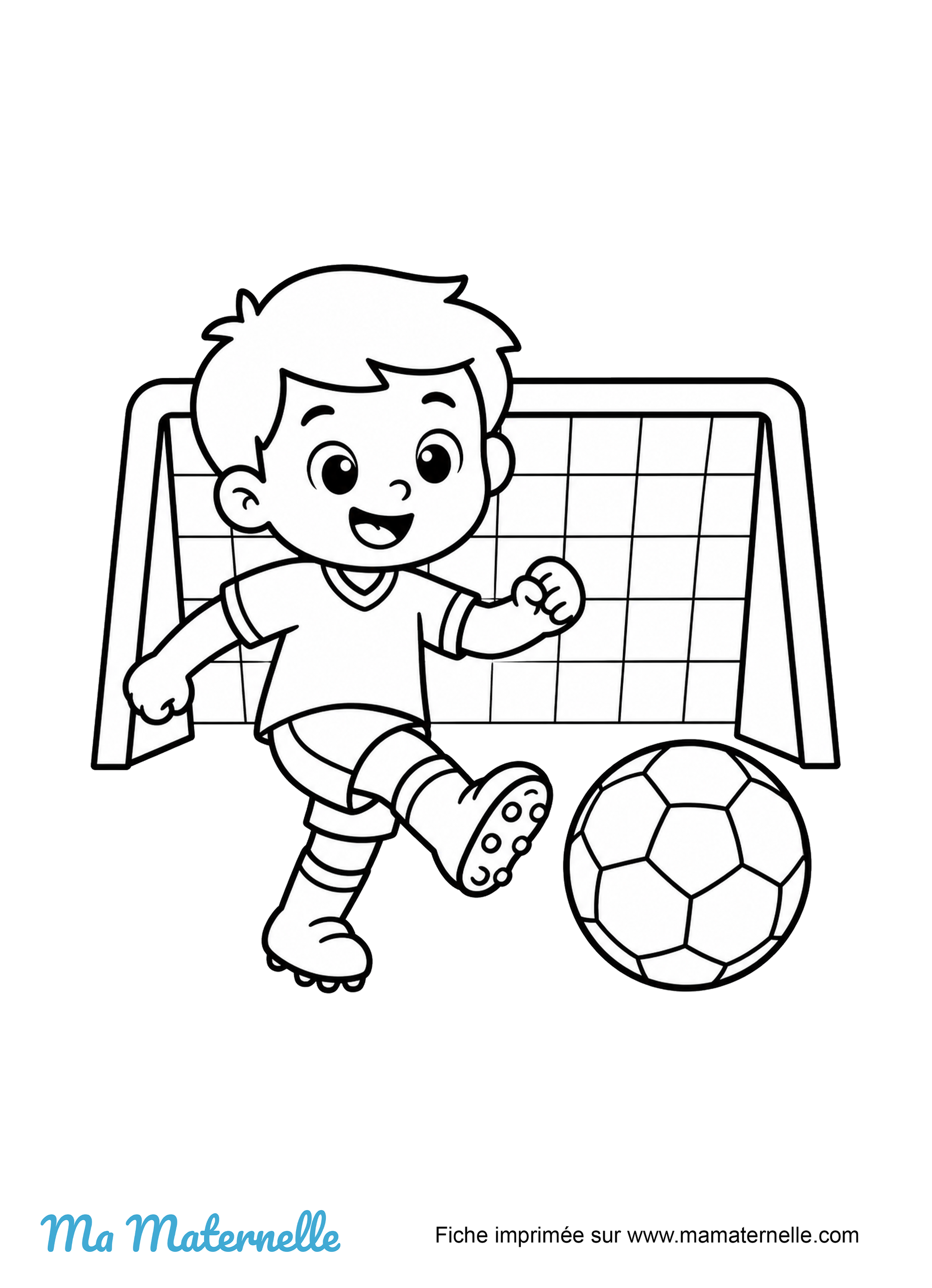 imprimer coloriage foot