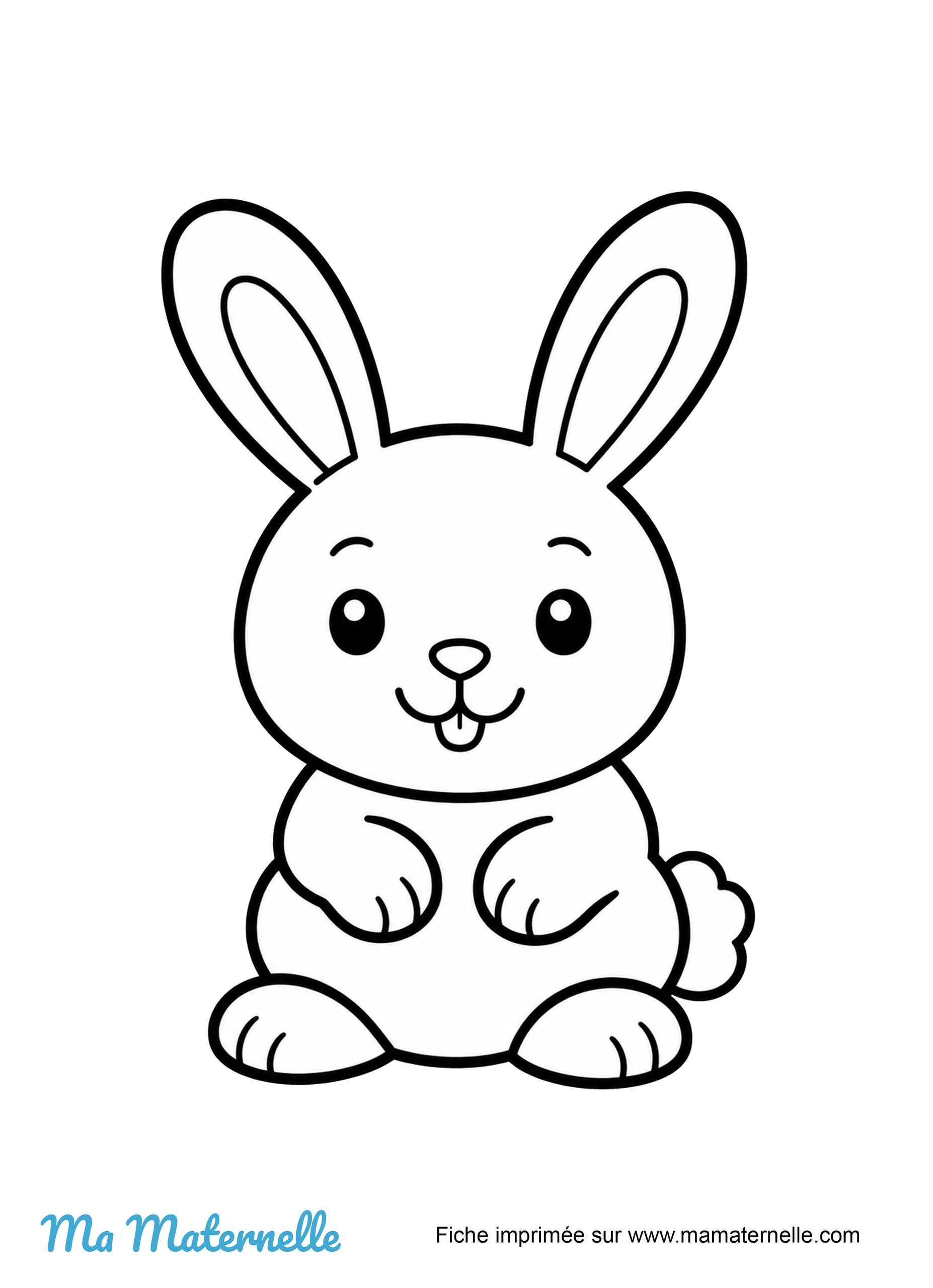 Activités - Coloriage : lapin