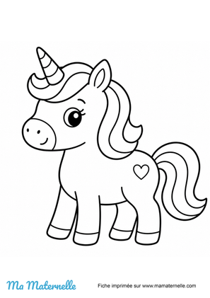 coloriage à imprimer licorne