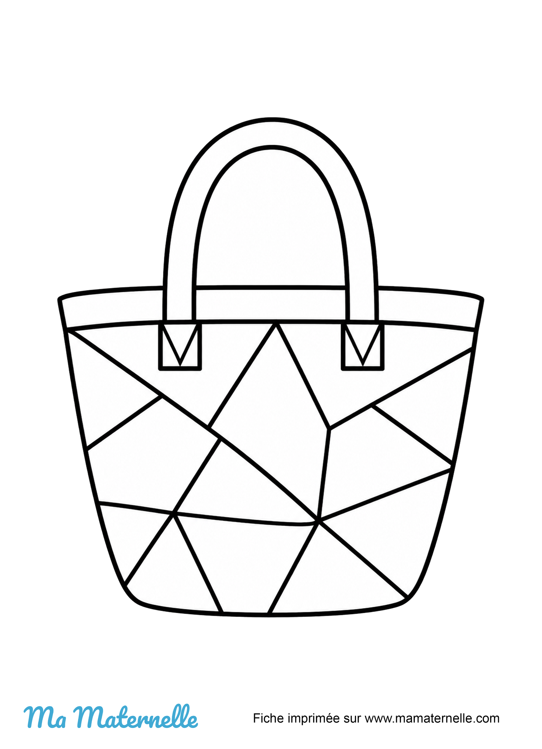 Activités - Coloriage : sac de plage