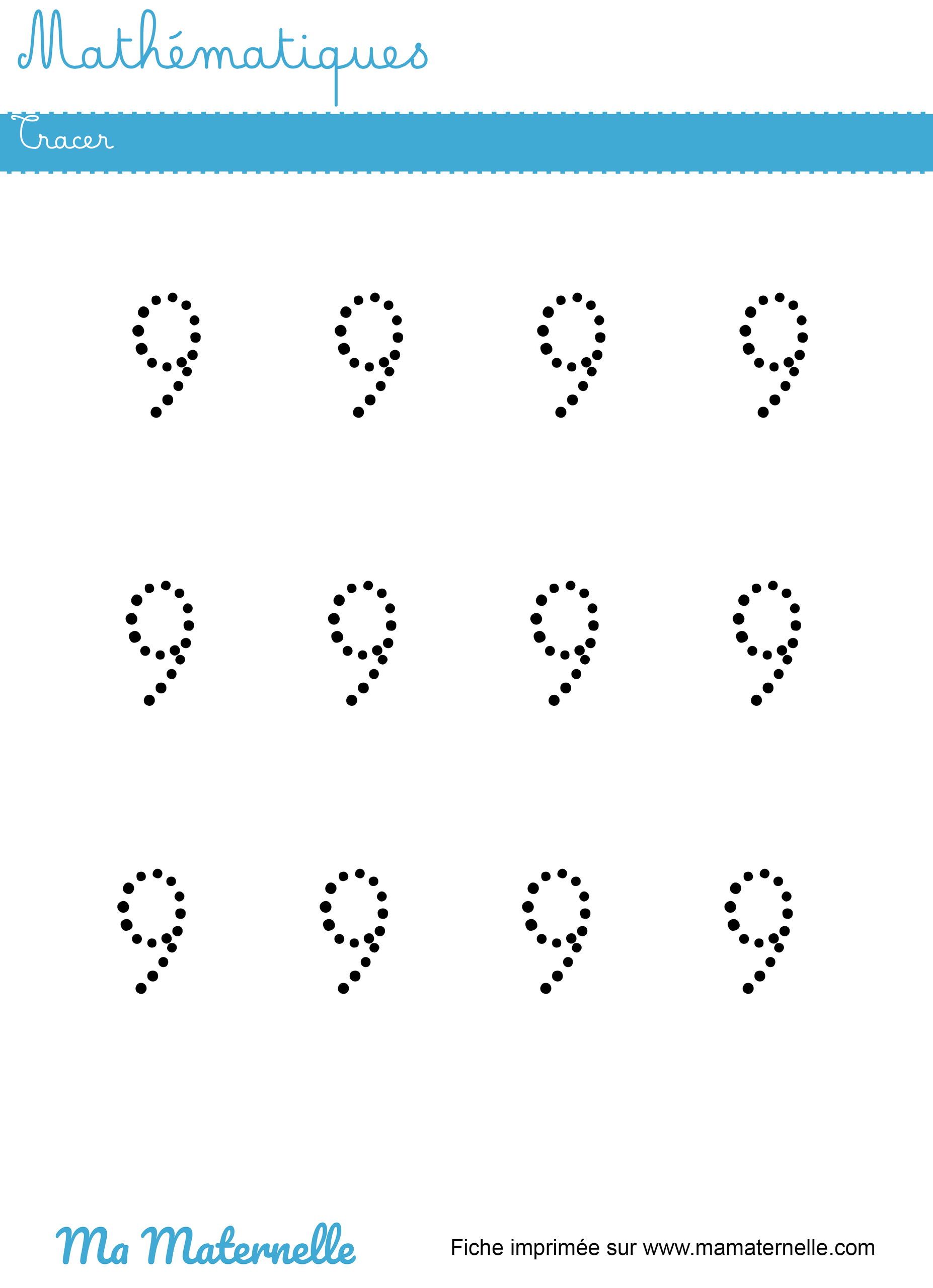 Moyenne section - Mathématiques : tracer