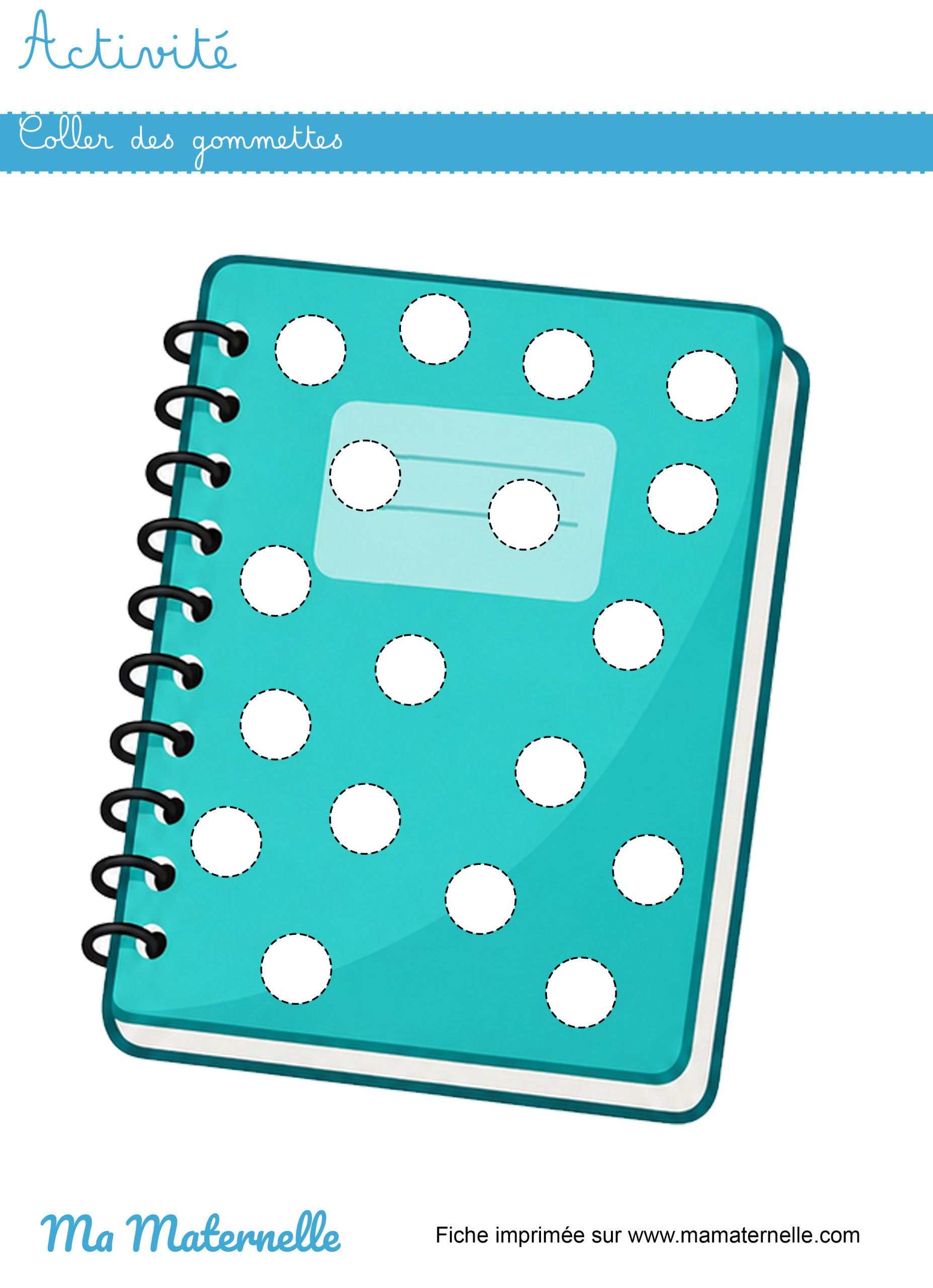 Activités - Activité : coller des gommettes
