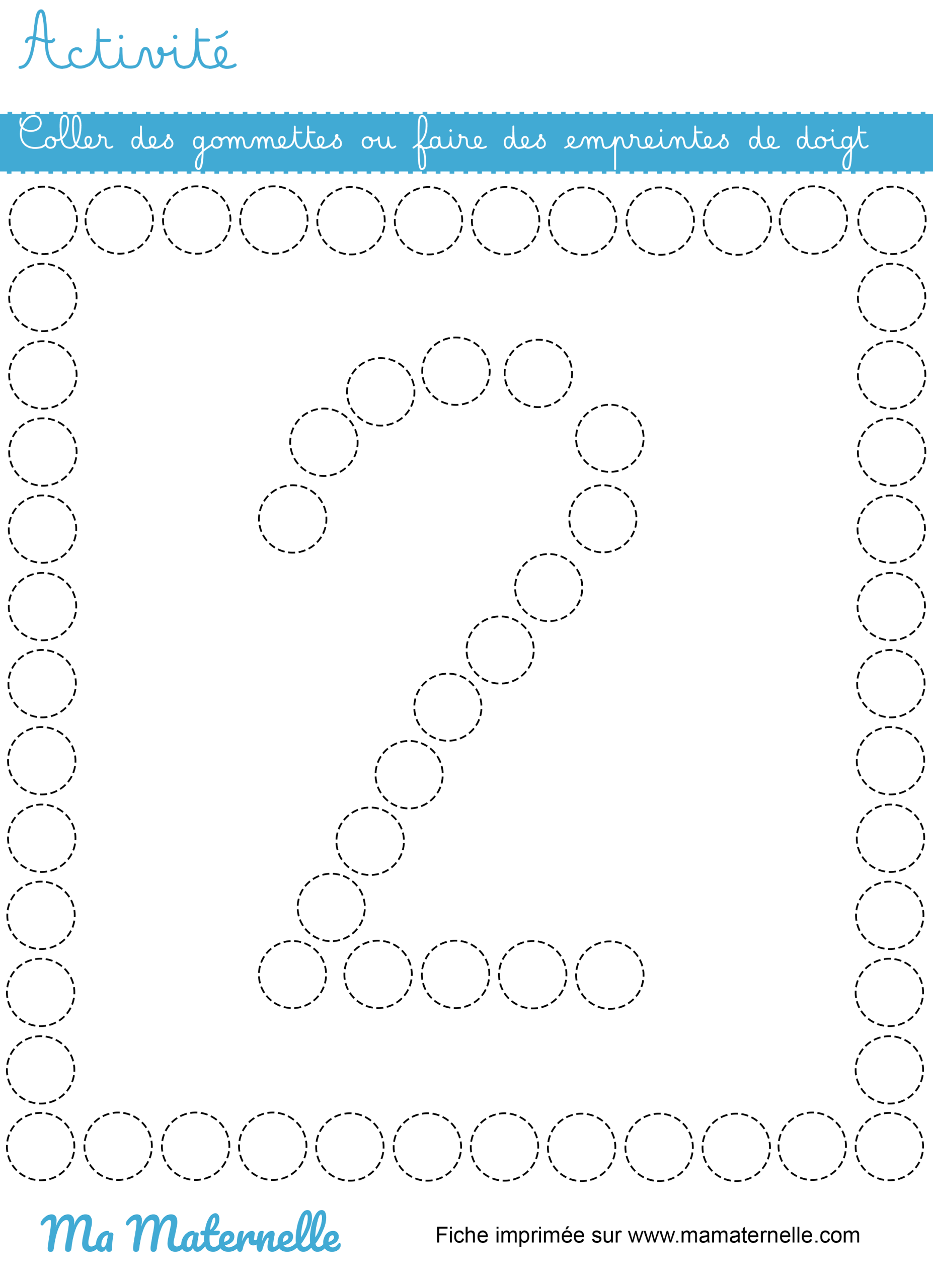 Activités - Activité : coller des gommettes