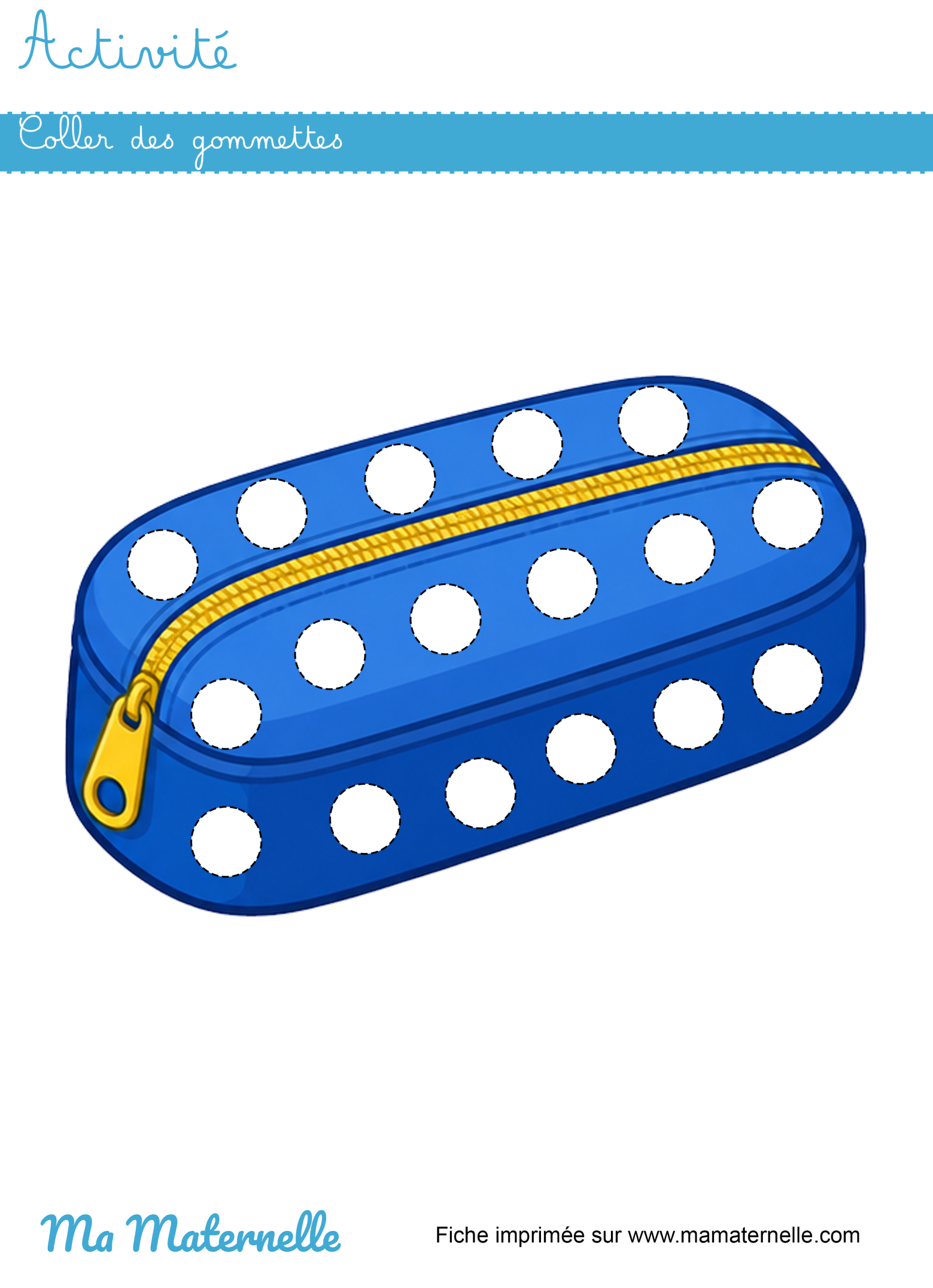 Activités - Activité : coller des gommettes