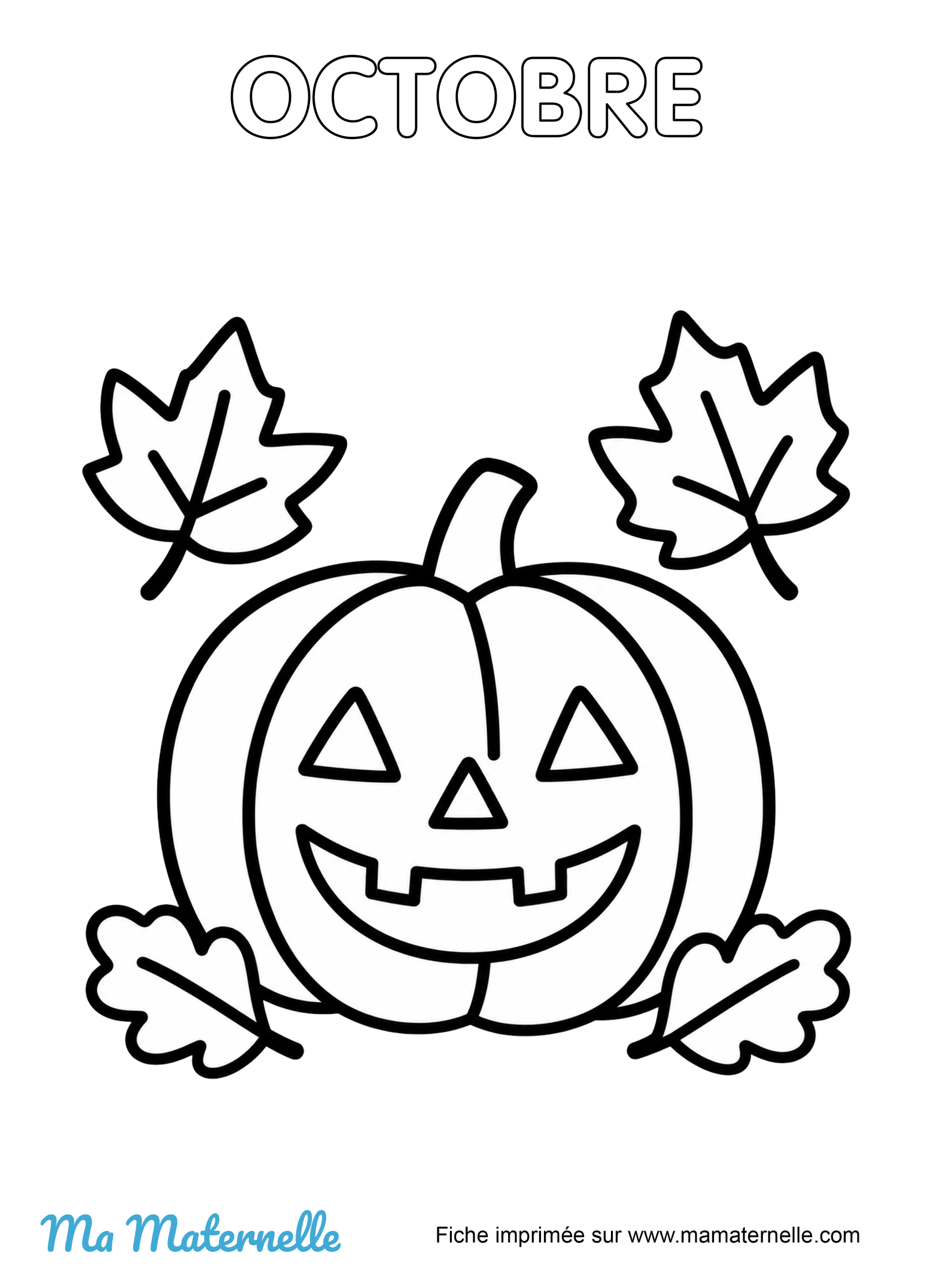 Activités - Coloriage du mois d&rsquo;octobre