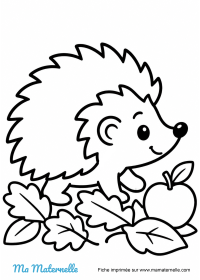 Activités - Coloriage d’automne avec parapluie et feuilles