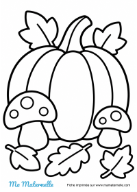 Activités - Hérisson d’automne à colorier